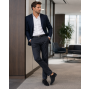 Pantofi barbati din piele naturala intoarsa - Model Negru103NVEL